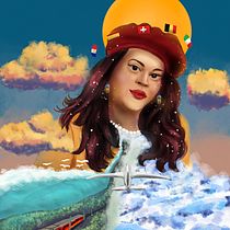 Mi proyecto del curso: Retratos digitales de fantasía con Photoshop. Traditional illustration, Drawing, Digital Illustration, Portrait Drawing, Digital Drawing, and Digital Painting project by Daniel Montoya - 06.27.2022