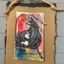 My project for course: Experimental Embroidery Techniques on Paper. Un progetto di Belle arti, Collage, Ricamo e Textile Design di Juniper Owens - 27.06.2022