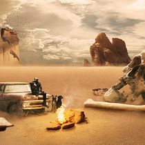 Aventura en el Desierto. Photograph, Photograph, Post-production, Photo Retouching, Digital Photograph, Photomontage, and Matte Painting project by cristian.baez.gutierrez - 06.28.2022