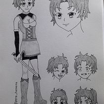 Meu projeto do curso: A arte do mangá: desenhe personagens únicos. Character Design, Pencil Drawing, Drawing, Ink Illustration, and Manga project by Felipe Ferreira - 06.28.2022