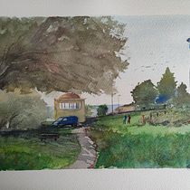 My project for course: Contemporary Watercolor Landscape Painting. Projekt z dziedziny  Sztuki piękne i Malowanie akwarelą użytkownika lynnek - 27.06.2022
