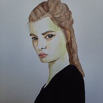 Mein Kursprojekt: Aquarellporträt mit fotografischem Vorbild. Traditional illustration, Watercolor Painting, and Portrait Drawing project by Susanne Wagner - 06.28.2022