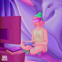 Mi proyecto del curso: "Fantasía Gamer" con Procreate. Un projet de Illustration traditionnelle, Illustration numérique , et Dessin numérique de Sara Vega Casero - 22.07.2022