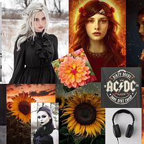 Moodboard y retrato final. Traditional illustration, Drawing, Digital Illustration, Portrait Drawing, Digital Drawing, and Digital Painting project by Sergio Andres Ochoa Ortiz - 07.18.2022