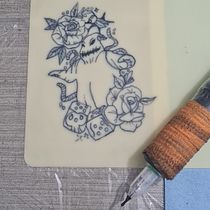 Mi proyecto del curso: Tatuaje para principiantes. Tattoo Design project by Andrea Gomez - 06.28.1998