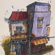 Mi proyecto del curso: Dibujo arquitectónico expresivo con marcadores de colores. Sketching, Drawing, Architectural Illustration, Sketchbook & Ink Illustration project by Isidre Campderr0s Salvans - 06.29.2022