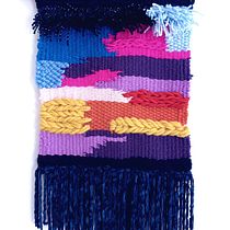 Meu projeto do curso: Introdução à tapeçaria em tear manual - Tramonto. Weaving project by LOVERCI DE MORAES - 06.26.2022