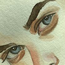 Meu projeto do curso: Retrato em aquarela a partir de uma fotografia. Traditional illustration, Watercolor Painting, and Portrait Drawing project by Luele Mayara - 06.25.2022