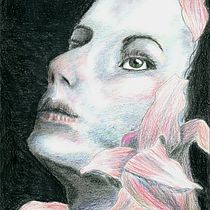 My project for course: Chiaroscuro Creative Portrait with Pencils. Un projet de Illustration traditionnelle, Dessin au cra, on, Dessin de portrait, Dessin artistique, Dessin aux cra , et ons de couleur de Dani - 29.06.2022
