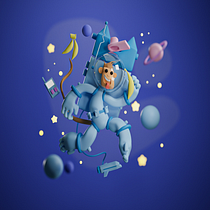 My project for course: 3D Character Creation in Blender. Een project van 3D, Ontwerp van personages,  3D-modellering, 3D-karakterontwerp y  3D-ontwerp van ahmeda869 - 27.06.2022