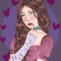 Mi proyecto del curso: Retrato de personajes femeninos con Procreate. Projekt z dziedziny Trad, c, jna ilustracja, Ilustracja c, frowa, R, sunek c i frow użytkownika Karen dayana Gomez correa - 30.06.2022