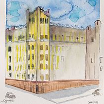 My project for course: Architectural Sketching with Watercolor and Ink. Sketching, Drawing, Watercolor Painting, Architectural Illustration, Sketchbook & Ink Illustration project by Maria Zacharioudaki - 06.29.2022