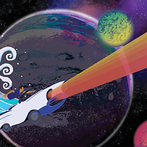 My project for course: Outer space dream. Een project van Traditionele illustratie, Vectorillustratie, Digitale illustratie y Redactionele illustratie van Aileen Pangan - 28.06.2022