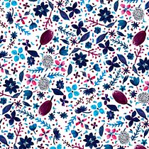 My project for course: Vibrant Floral Patterns with Watercolors. Traditional illustration, Pattern Design, Watercolor Painting, and Botanical Illustration project by Georgia Valanidou - 06.30.2022