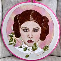 Meu projeto do curso: Criação de retratos bordados com aquarela. Un progetto di Pittura, Pittura ad acquerello, Ricamo e Textile Design di Tatiana Lima Caloni - 30.06.2022