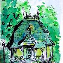Mi proyecto del curso: Dibujo arquitectónico con acuarela y tinta. Sketching, Drawing, Watercolor Painting, Architectural Illustration, Sketchbook & Ink Illustration project by sisukomorebii - 07.01.2022