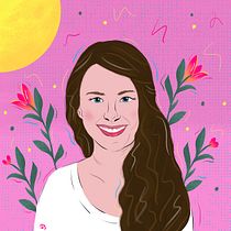 My project for course: Illustrated Portraits: Adobe Fresco for Beginners. Un progetto di Illustrazione digitale di Ricarda Schneider - 01.07.2022