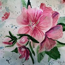 My project for course: Artistic Floral Watercolor: Connect with Nature. Ilustração tradicional, Pintura, Pintura em aquarela e Ilustração botânica projeto de pokati2 - 01.07.2022