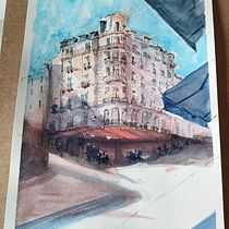 Mi proyecto del curso: Dibujo arquitectónico con acuarela y tinta. Sketching, Drawing, Watercolor Painting, Architectural Illustration, Sketchbook & Ink Illustration project by laura_perez_arnaez - 07.01.2022