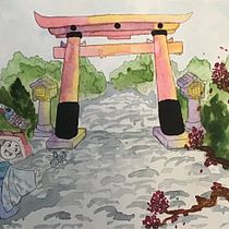 Mi proyecto del curso: Ilustración en acuarela con influencia japonesa . % Selah Hernández Reyes tarafından hazırlanan Geleneksel illüstras, on, Çizim, Sulubo, Ve a Resim projesi - 07.02.2022