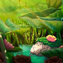 Mein Kursprojekt: Atmosphärische Szenen in Procreate: Malen mit Farben und Licht . Ilustração digital e Ilustração tradicional projeto de Sam Lauxen - 02.07.2022