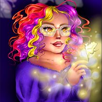 My project for course: Female Character Portraits in Procreate. Projekt z dziedziny Trad, c, jna ilustracja, Ilustracja c, frowa, R, sunek c i frow użytkownika novabaggerly8900 - 03.07.2022