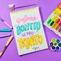 Mi proyecto del curso: Lettering en acuarela a todo color. Lettering, Watercolor Painting, H, and Lettering project by Yamila Acosta - 07.03.2022