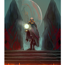 Meu projeto do curso: Ilustração sci-fi e fantasy no Procreate. Design, Ilustração tradicional, Ilustração digital, e Design digital projeto de Ginss Borges - 03.07.2022