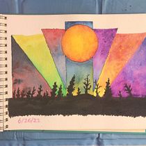 My project for course: Modern Watercolor Techniques. Traditional illustration, Fine Arts, Painting, and Watercolor Painting project by Raymond Blum - 07.03.2022