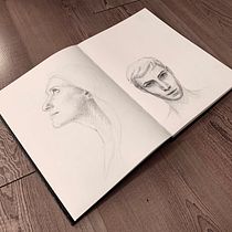My project for course: Portrait Sketchbooking: Explore the Human Face. Un projet de Esquisse , Dessin, Dessin de portrait, Dessin artistique , et Carnet de croquis de haroldsmook - 04.07.2022