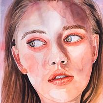 Il mio progetto del corso:  Ritratti espressivi ad acquerello. Un progetto di Illustrazione tradizionale, Belle arti, Pittura, Pittura ad acquerello e Disegno di ritratti di Barbara Mapelli - 04.07.2022