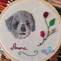 Meu projeto do curso: Acessórios bordados: miniaturas de animais com needle painting. Embroider project by Rita Resende - 07.04.2022