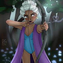 My project for course: Female Cartoon Character Design with Procreate. Projekt z dziedziny Trad, c, jna ilustracja, Ilustracja c, frowa, R, sunek c i frow użytkownika Raphaely Caruso - 04.07.2022
