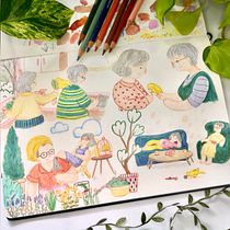 My project for course: Character Creation from Observational Drawings. Un projet de Illustration traditionnelle, Conception de personnages, Dessin , et Carnet de croquis de Annika Jenssen - 04.07.2022