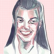 Mi proyecto del curso: Retrato artístico en acuarela. Fine Arts, Painting, Watercolor Painting, and Portrait Drawing project by Diana Robles - 12.23.2021