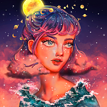 Mi proyecto del curso: Retratos digitales de fantasía con Photoshop. Traditional illustration, Drawing, Digital Illustration, Portrait Drawing, Digital Drawing, and Digital Painting project by Bree Amerlinck - 07.04.2022