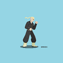 Mi proyecto del curso:  POCHITA CHAINSAWMAN & DRAKEN TOKYO REVENGERS. Un progetto di Character design, Videogiochi, Pixel art e Progettazione di videogiochi di Allan Bermúdez - 04.07.2022