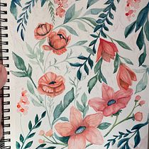 My project for course: Artistic Floral Watercolor: Connect with Nature. Ilustração tradicional, Pintura, Pintura em aquarela e Ilustração botânica projeto de Jenn Lundy - 02.07.2022