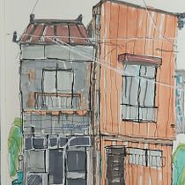 Mein Kursprojekt: Expressive Architekturskizzen mit Markern. Sketching, Drawing, Architectural Illustration, Sketchbook & Ink Illustration project by Stefan - 07.01.2022