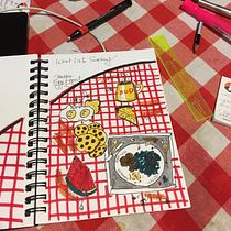 My project for course: Illustrated Life Journal: A Daily Mindful Practice. Fine Arts, Sketching, Creativit, Drawing, and Sketchbook project by bluefootart - 06.30.2022