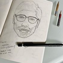 My project for course: Portrait Sketchbooking: Explore the Human Face. Sketching, Drawing, Portrait Drawing, Artistic Drawing, and Sketchbook project by trinh_50 - 07.06.2022