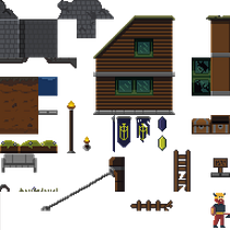 Mi proyecto del curso: Creación de escenarios pixel art para videojuegos. Un progetto di Animazione 2D, Animazione 3D, Videogiochi, Pixel art, Progettazione di videogiochi e Sviluppo di videogiochi di Eduardo Martinez - 03.07.1992