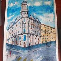 My project for course: Architectural Sketching with Watercolor and Ink. Sketching, Drawing, Watercolor Painting, Architectural Illustration, Sketchbook & Ink Illustration project by Tamara - 07.06.2022