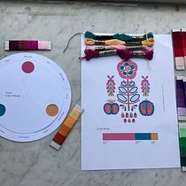 My project for course: Color Theory for Textile Projects. Fashion Design, Embroider, and Color Theor project by Lýdie Obermannová - 07.06.2022