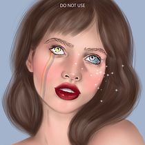 Mon projet du cours : Portraits numériques de style onirique avec Photoshop. Traditional illustration, Drawing, Digital Illustration, Portrait Drawing, Digital Drawing, and Digital Painting project by paulinegartner - 07.06.2022