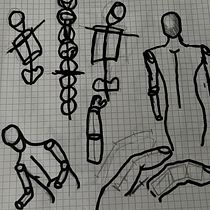 Mi proyecto del curso: Dibujo anatómico para principiantes. Fine Arts, Sketching, Pencil Drawing, Drawing, Realistic Drawing, and Figure Drawing project by lucianabarriosaguilera - 07.06.2022