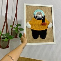 Mi proyecto del curso: Diseño y bordado de muñecos con aguja mágica. Embroider, Decoration, Art To, s, Punch Needle, and Textile Design project by Aroa - 07.07.2022