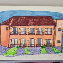 Mi proyecto del curso: Dibujo arquitectónico expresivo con marcadores de colores. Sketching, Drawing, Architectural Illustration, Sketchbook & Ink Illustration project by María Alejandra Chiquinquirá Calles Hernández - 07.07.2022