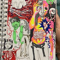 My project for course: Illustration Techniques to Unlock your Creativity. Design, Traditional illustration, Fine Arts, Painting, Creativit, Creating with Kids, and Sketchbook project by jemmadenigan - 07.06.2022