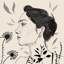 Mi proyecto del curso: Técnicas de dibujo tradicional con Procreate - Ligiaelena Camacho. Projekt z dziedziny Trad, c, jna ilustracja,  R, sunek, Ilustracja c, frowa, Portret, R, sunek c i frow użytkownika Ligia Camacho - 07.07.2022